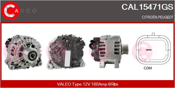 Alternator - CAL15471GS CASCO