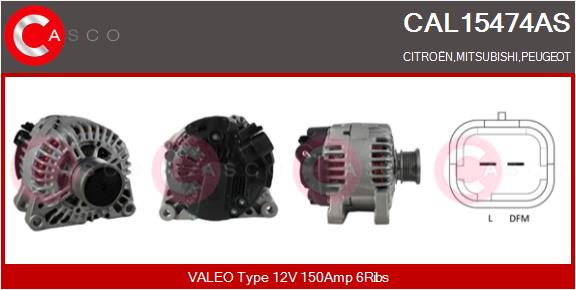 Alternatore - CAL15474AS CASCO