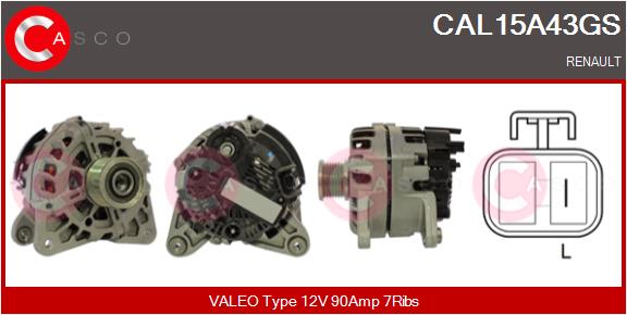 Alternatore - CAL15A43GS CASCO