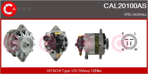 Alternator - CAL20100AS CASCO
