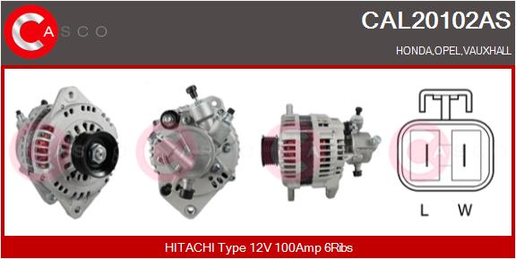 Alternatore - CAL20102AS CASCO