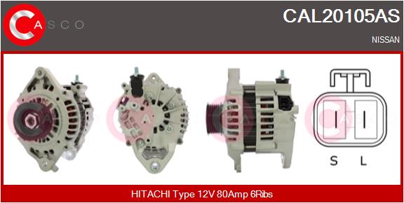 Alternator - CAL20105AS CASCO