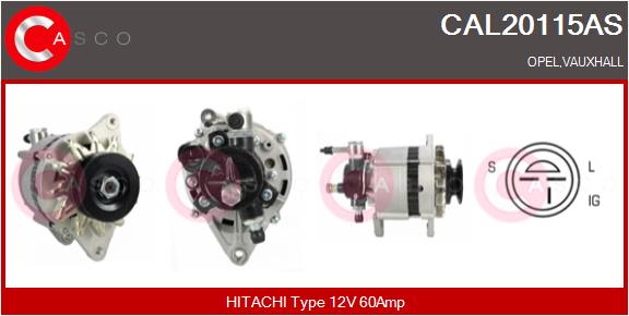 Alternatore - CAL20115AS CASCO