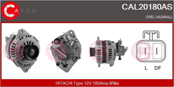 Alternatore - CAL20180AS CASCO