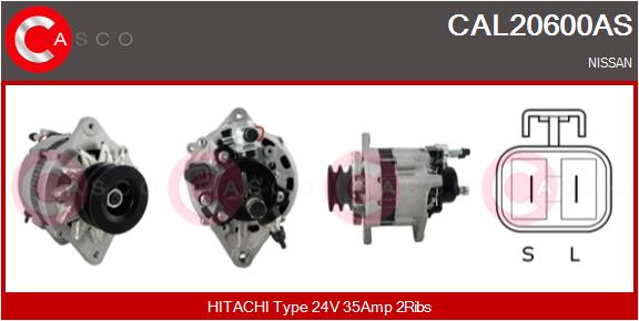 Alternatore - CAL20600AS CASCO