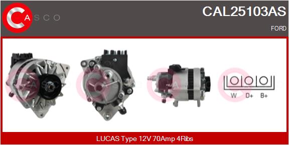 Alternatore - CAL25103AS CASCO