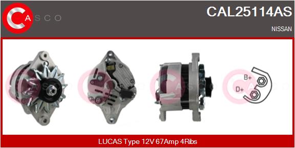 kintamosios srovės generatorius - CAL25114AS CASCO