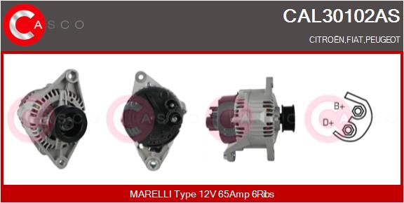 Alternator - CAL30102AS CASCO