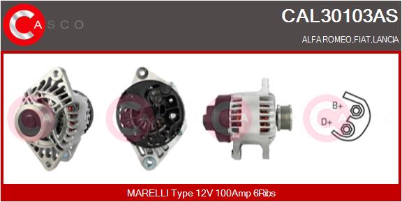 Alternator - CAL30103AS CASCO