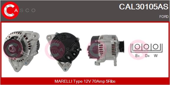 Alternatore - CAL30105AS CASCO