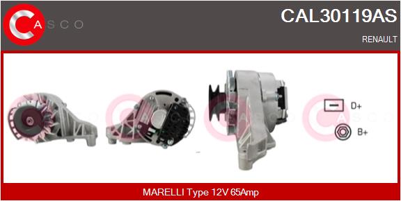 Alternator - CAL30119AS CASCO