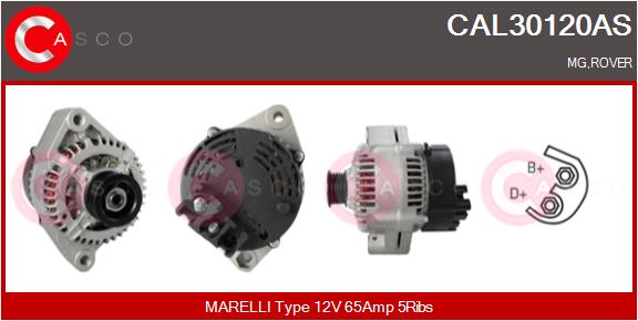 Alternatore - CAL30120AS CASCO
