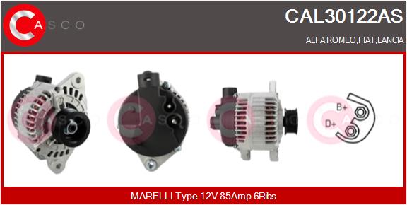 Alternator - CAL30122AS CASCO