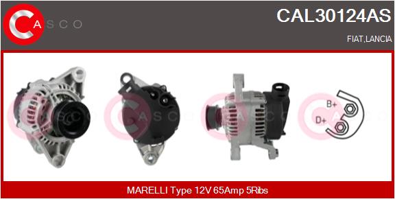 Alternator - CAL30124AS CASCO