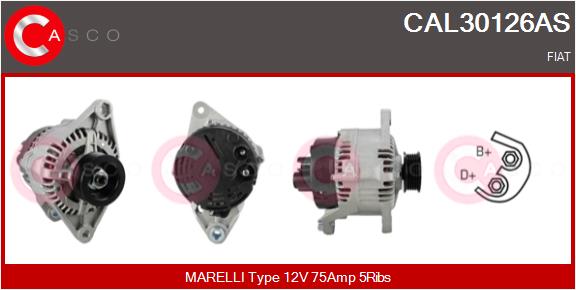 Alternator - CAL30126AS CASCO