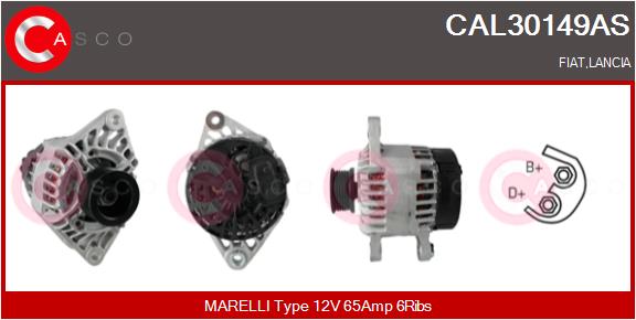 Alternator - CAL30149AS CASCO