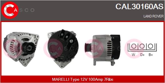 Alternator - CAL30160AS CASCO