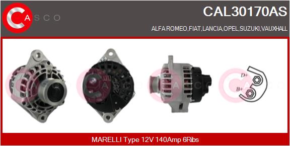 Alternator - CAL30170AS CASCO