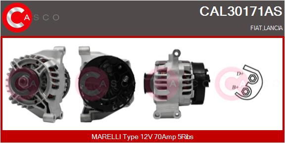 Alternator - CAL30171AS CASCO