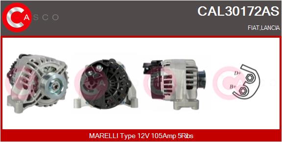 Alternator - CAL30172AS CASCO