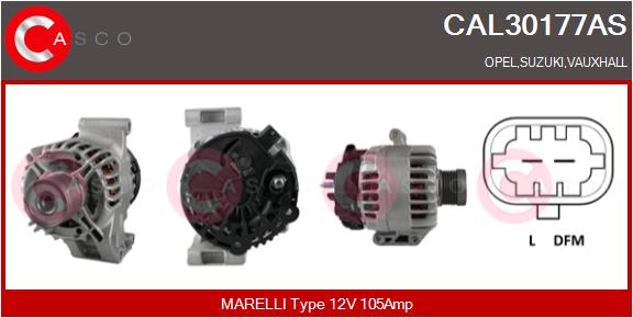 Alternator - CAL30177AS CASCO
