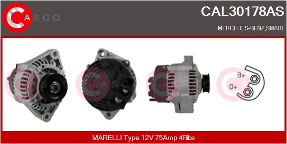 Alternatore - CAL30178AS CASCO