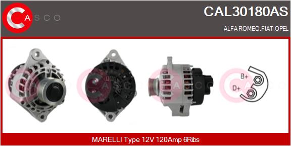 Generator - CAL30180AS CASCO