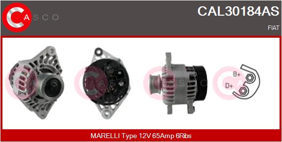 Alternatore - CAL30184AS CASCO
