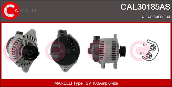 Alternator - CAL30185AS CASCO