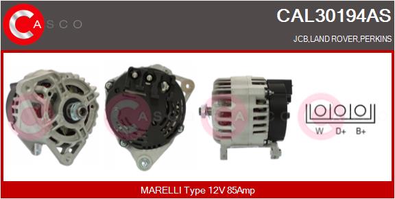 Alternator - CAL30194AS CASCO
