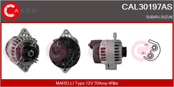 Alternator - CAL30197AS CASCO
