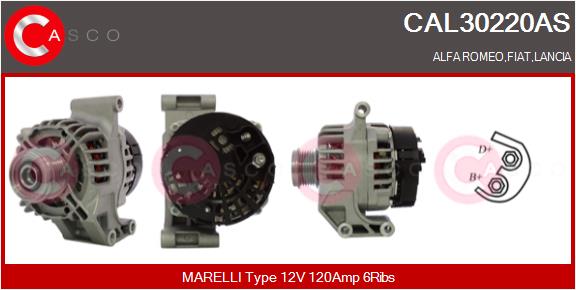 Alternator - CAL30220AS CASCO