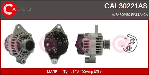 Alternatore - CAL30221AS CASCO