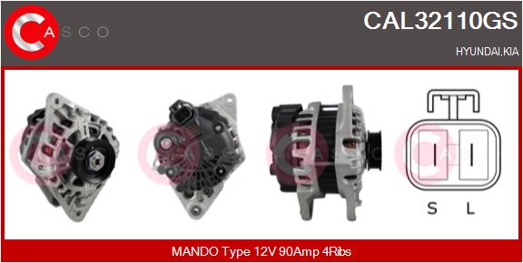 Alternator - CAL32110GS CASCO