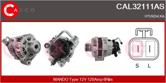 Alternator - CAL32111AS CASCO