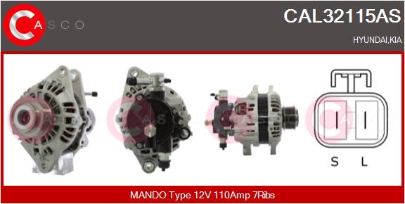 Alternatore - CAL32115AS CASCO