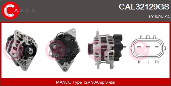 Alternatore - CAL32129GS CASCO