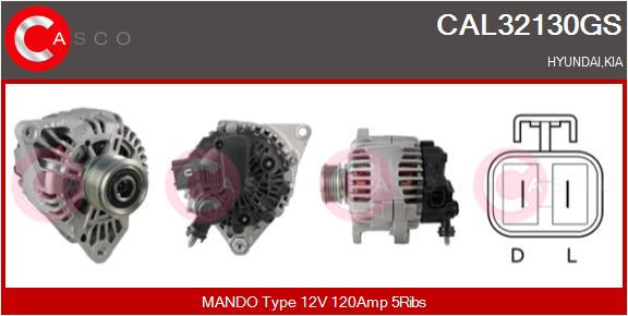 Alternator - CAL32130GS CASCO