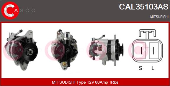 Alternatore - CAL35103AS CASCO