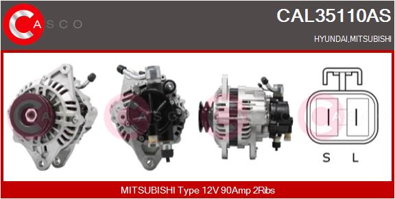 Alternator - CAL35110AS CASCO