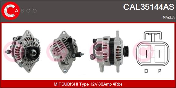 Alternatore - CAL35144AS CASCO
