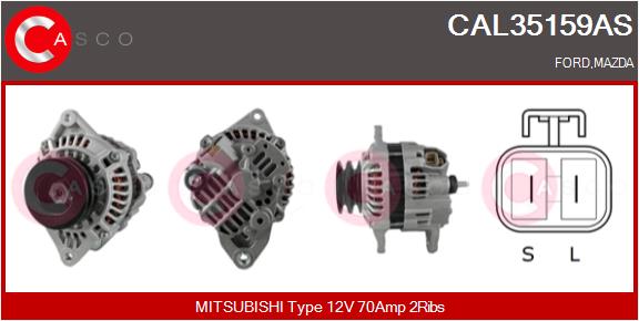 Alternatore - CAL35159AS CASCO