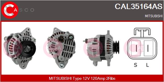 Alternator - CAL35164AS CASCO