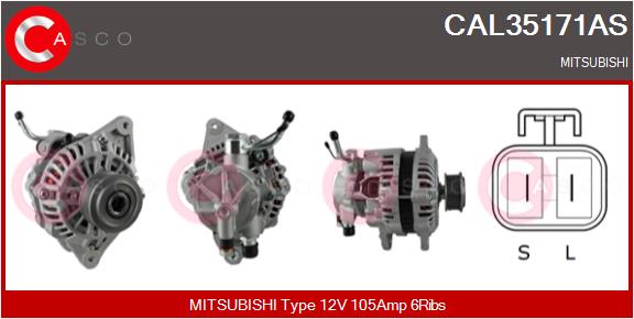 Alternatore - CAL35171AS CASCO
