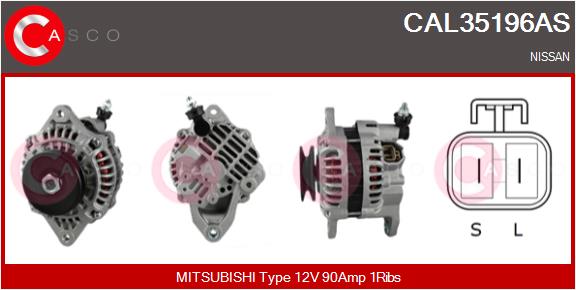 Alternator - CAL35196AS CASCO