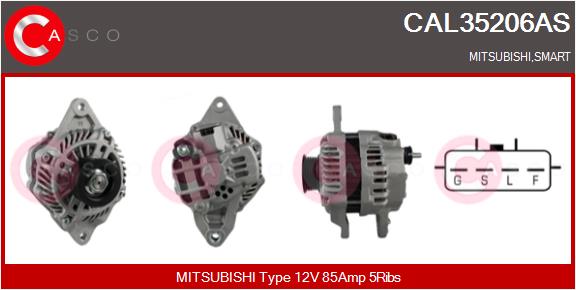 Alternatore - CAL35206AS CASCO