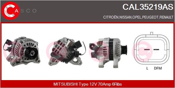 Alternator - CAL35219AS CASCO