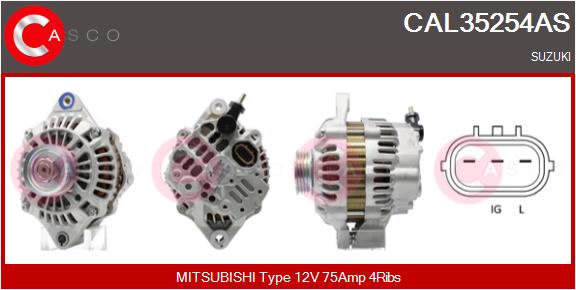 Alternatore - CAL35254AS CASCO