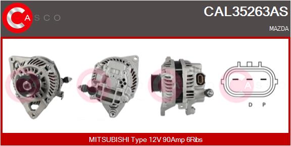 Alternatore - CAL35263AS CASCO