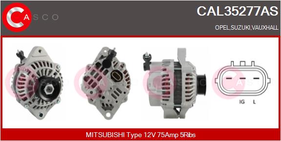 Alternator - CAL35277AS CASCO